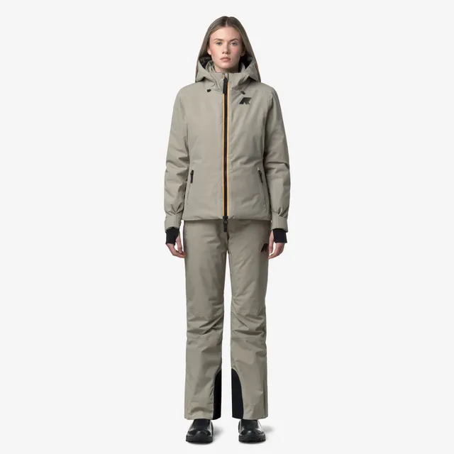k-way-lura-2l-twill-pantalon-de-ski-femme-green-oak image 1