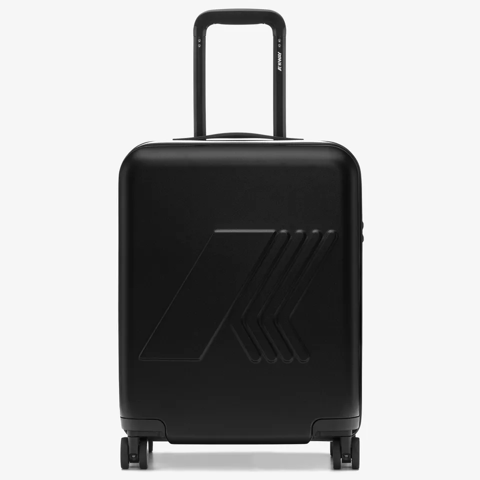 k-way-eudoxie-logo-valise-cabine-rigide-unisexe-black-pure image 1