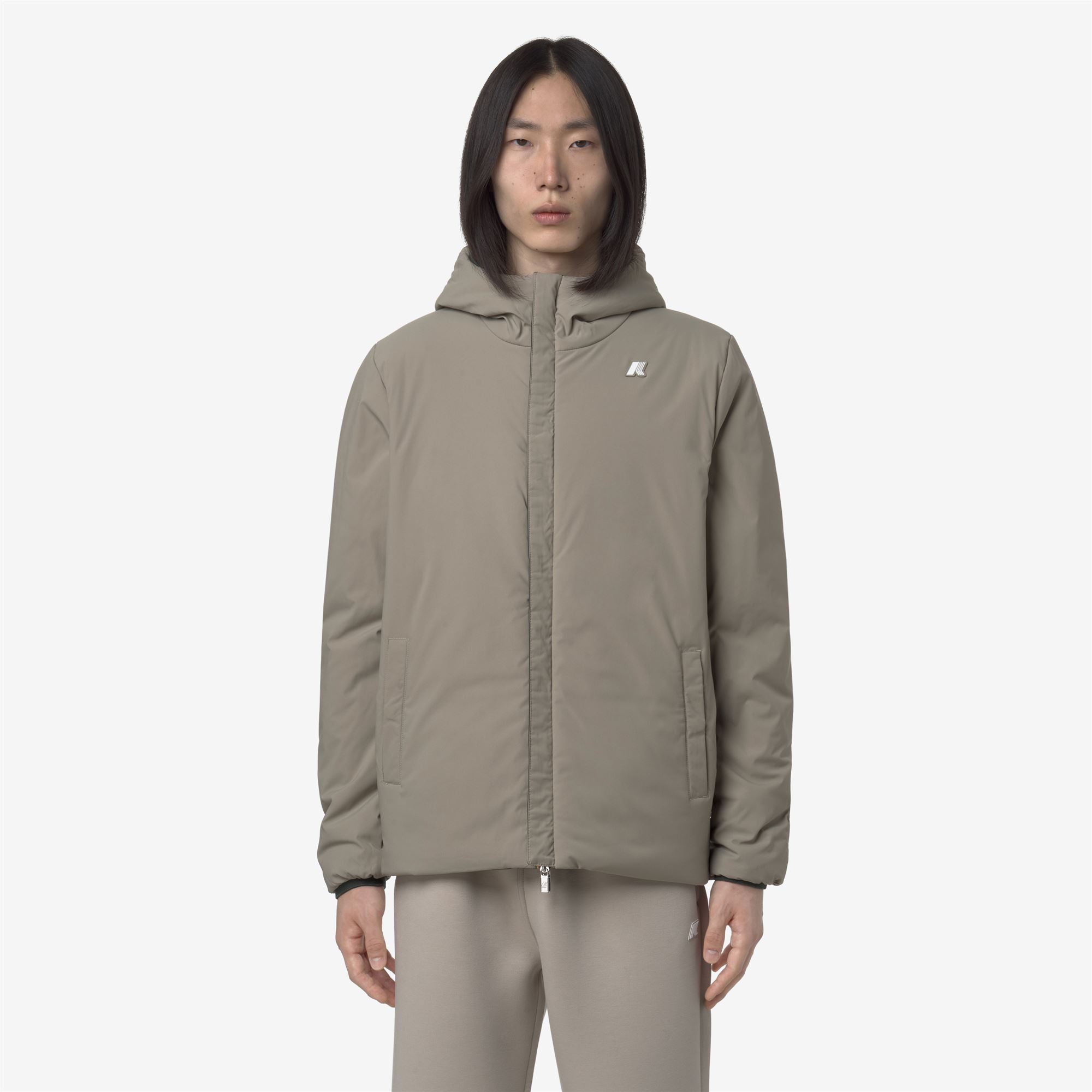 k-way-jack-st-warm-double-veste-r-versible-homme-green-blackish-green-oak image 4