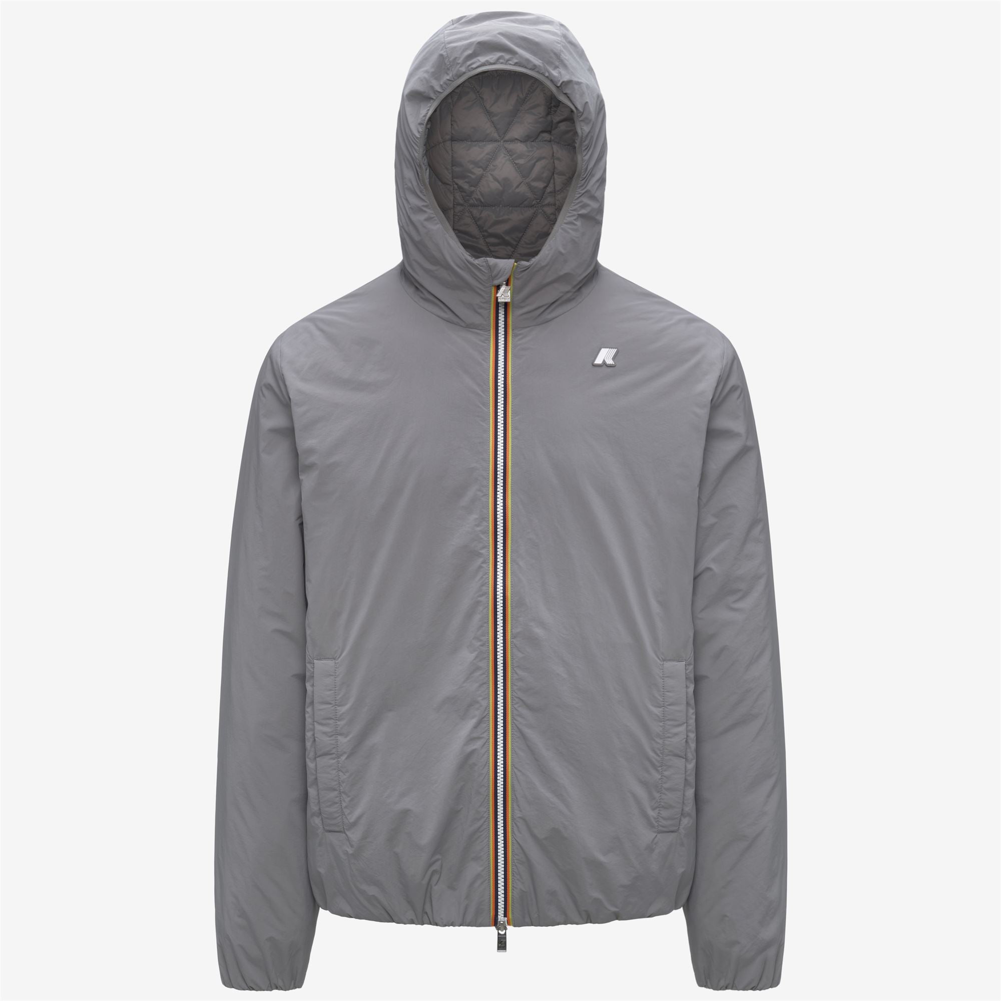 k-way-jack-plain-warm-veste-courte-homme-grey-frost image 5