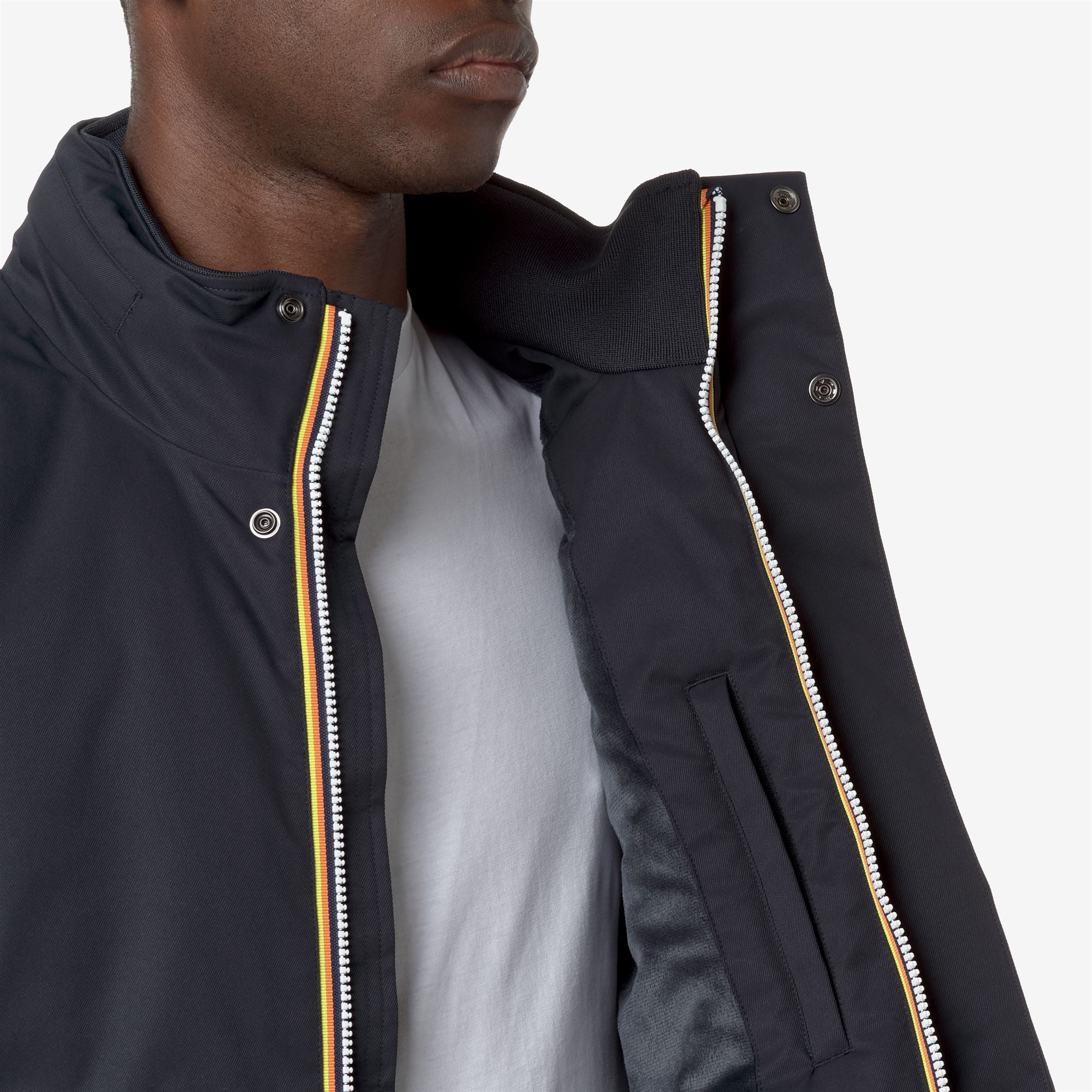 k-way-amaury-twill-marmotta-veste-courte-homme-blue-d-blue-a image 4