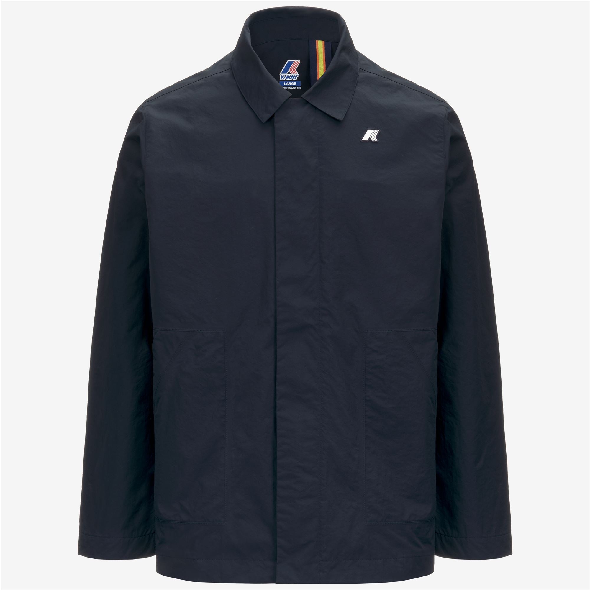 k-way-broen-cotton-nylon-veste-court-homme-blue-depth image 5