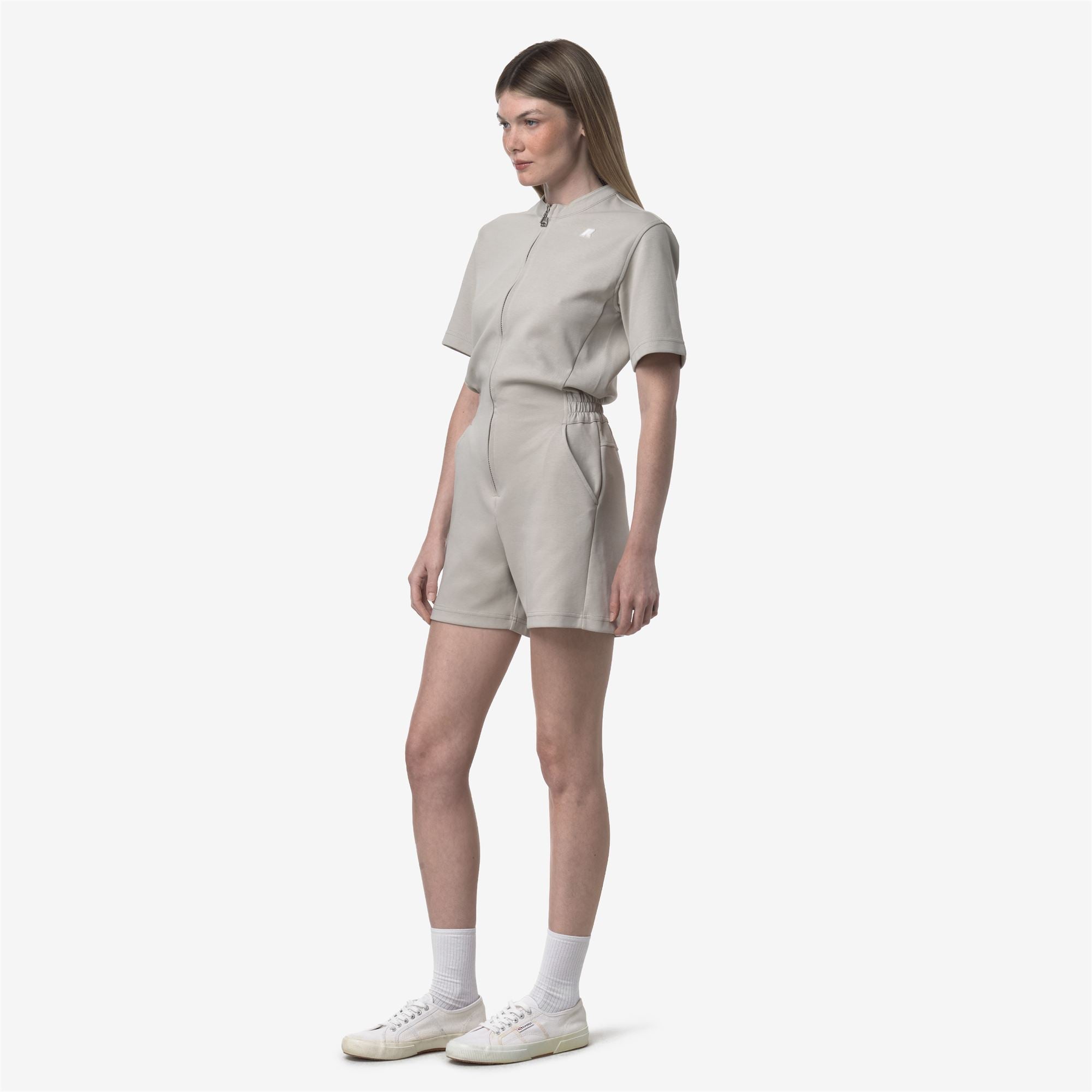 k-way-odet-interlock-surv-tement-femme-beige-lt image 2