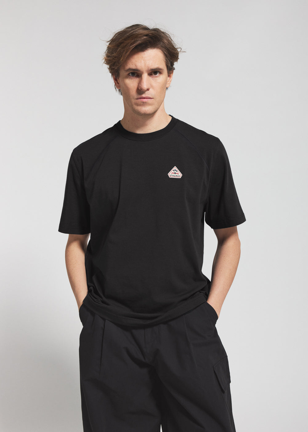 pyrenex-corto-t-shirt-unisexe-coton-biologique-black image 2