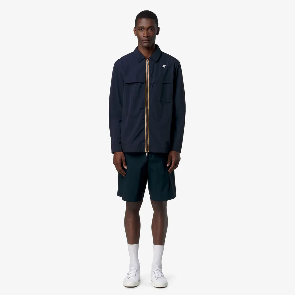 k-way-jules-light-nylon-veste-courte-homme-blue-depth image 1