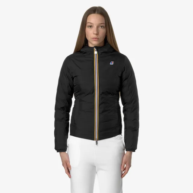 k-way-lily-thermo-plus-2-double-veste-courte-femme-black-pure-grey-smoked image 1
