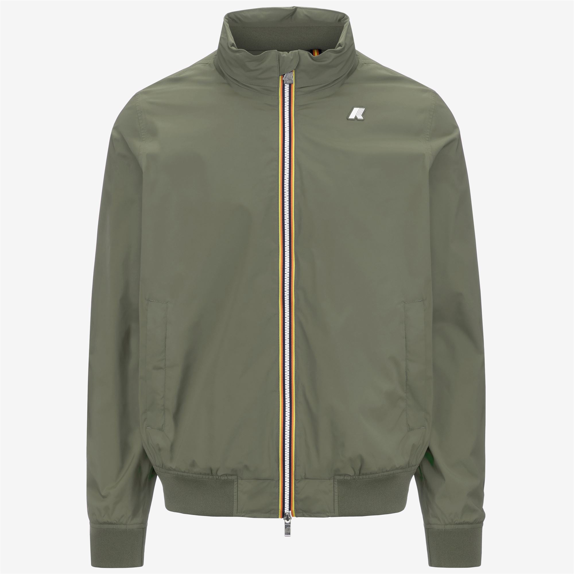 k-way-amaury-stretch-nylon-jersey-veste-courte-homme-green-lichen image 5