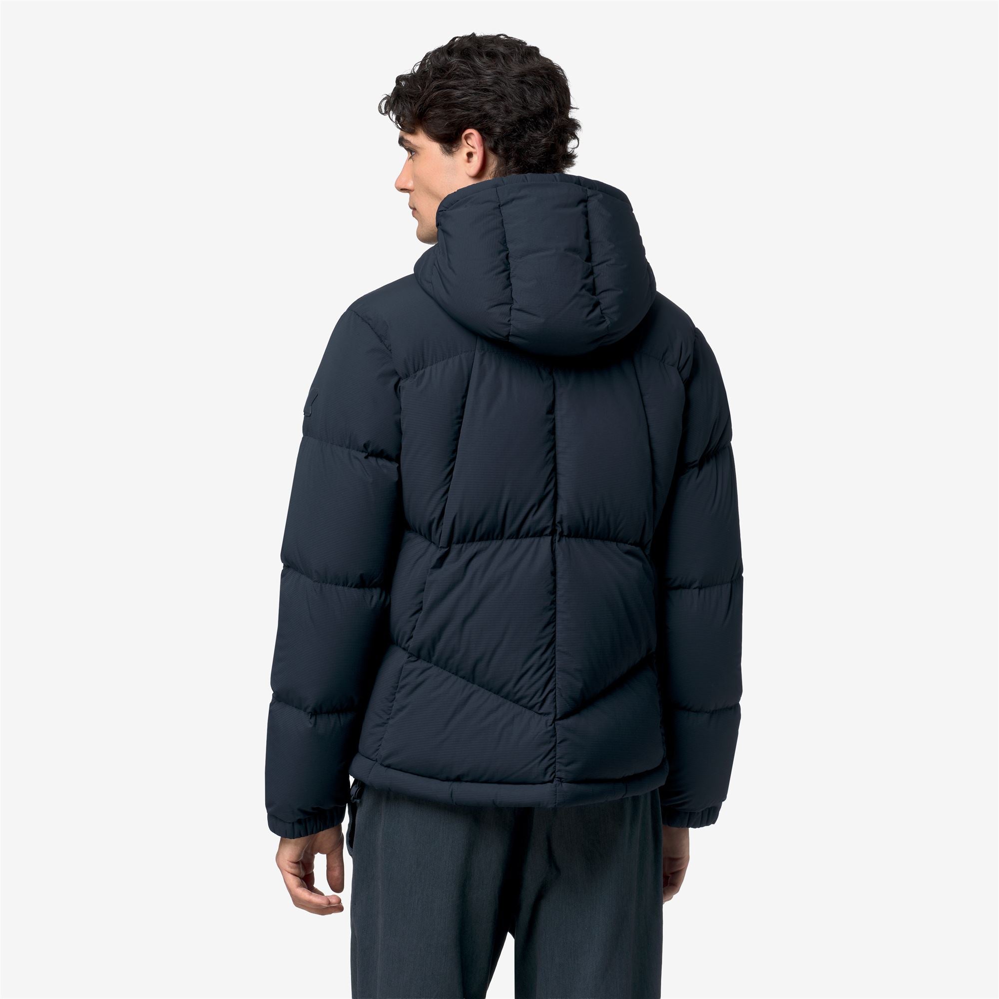 k-way-quill-fancy-nylon-doudoune-court-homme-blue-depth image 3