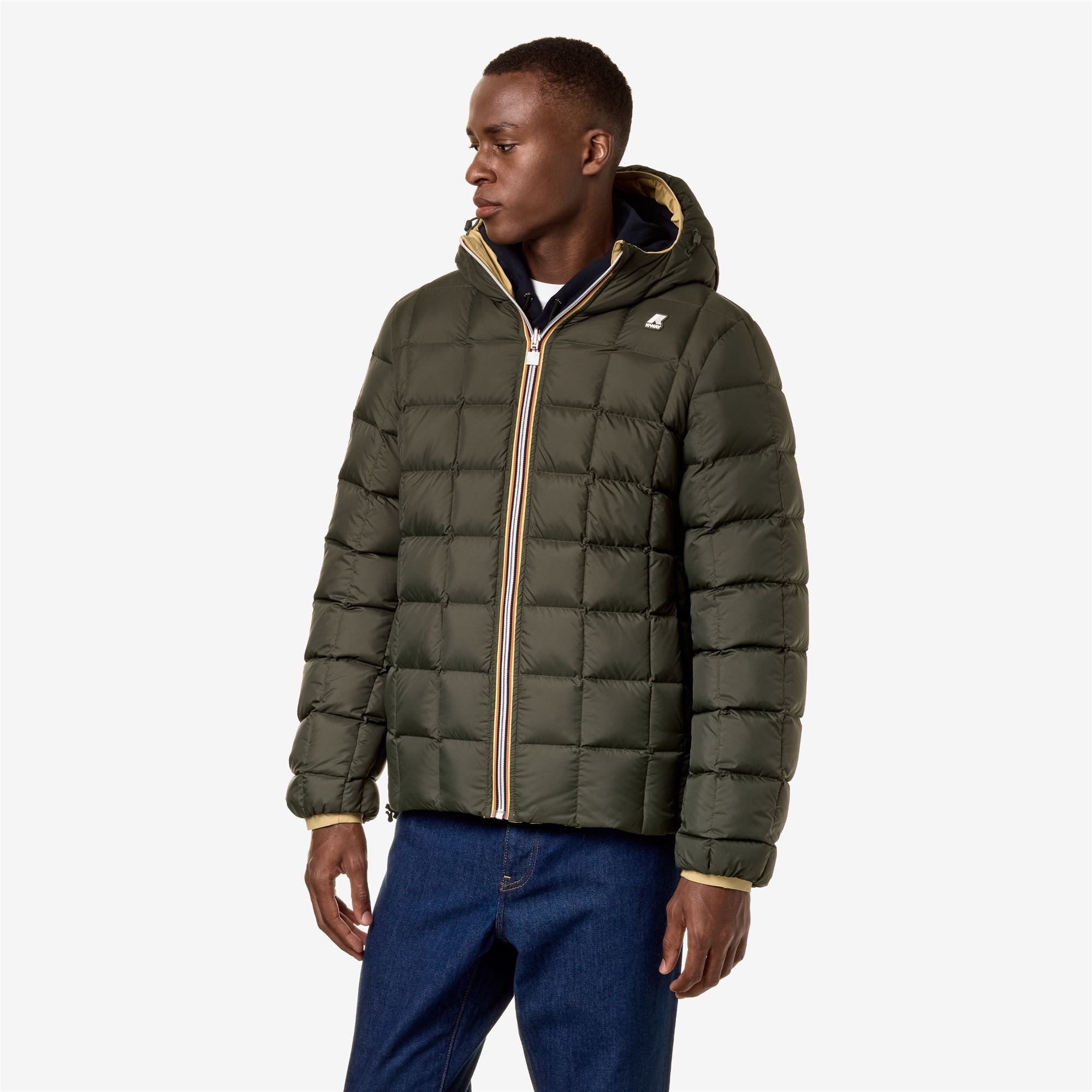 k-way-jack-st-thermo-double-veste-court-homme-yellow-z-green-b image 2