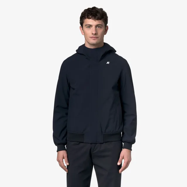k-way-joachim-bonded-veste-courte-homme-blue-depth image 1