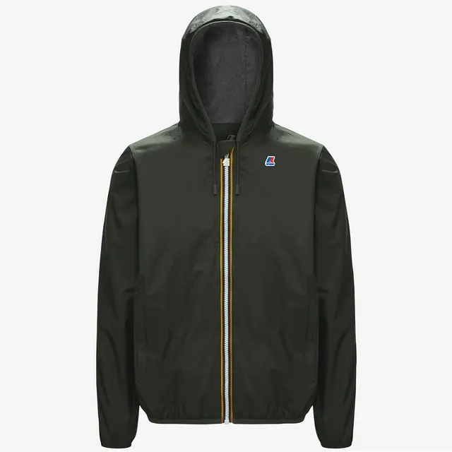k-way-jacques-nylon-jersey-veste-court-homme-green-blackish image 1