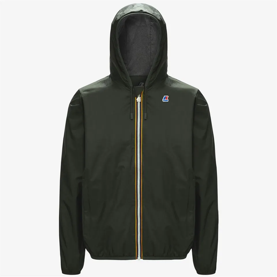 k-way-jacques-nylon-jersey-veste-court-homme-green-blackish image 1