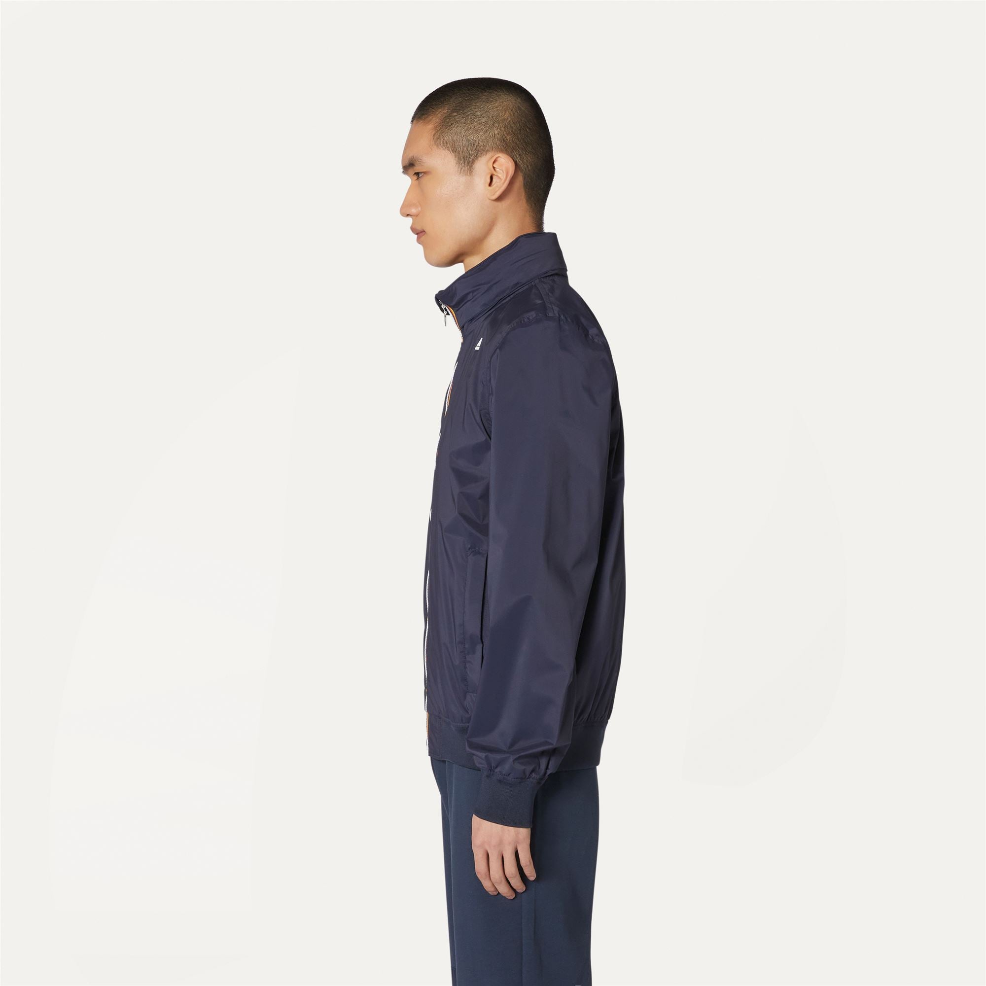 k-way-amaury-stretch-nylon-jersey-veste-courte-homme-blue-depth image 2