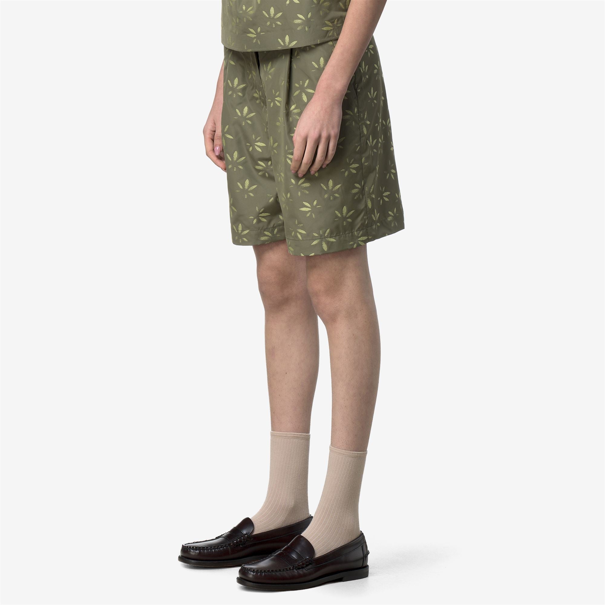 k-way-larose-emby-jacquard-short-de-sport-femme-green-lime-jacquard image 1