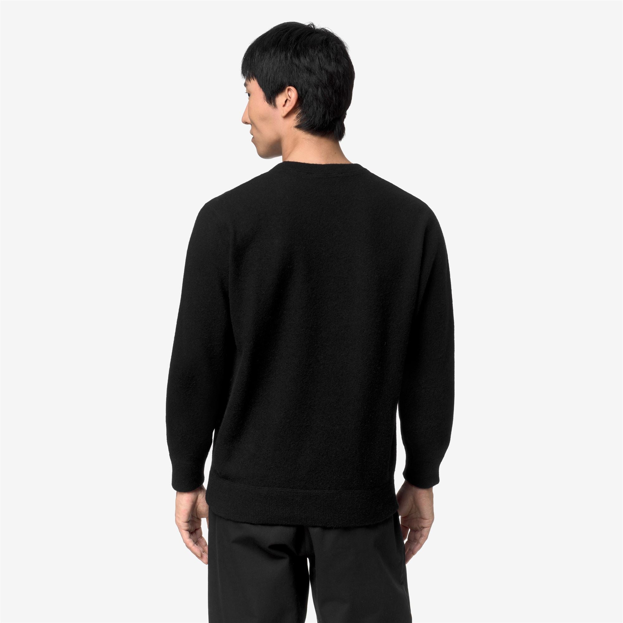 k-way-sebastien-fleece-stitch-pull-homme-black-pure-100-laine image 3