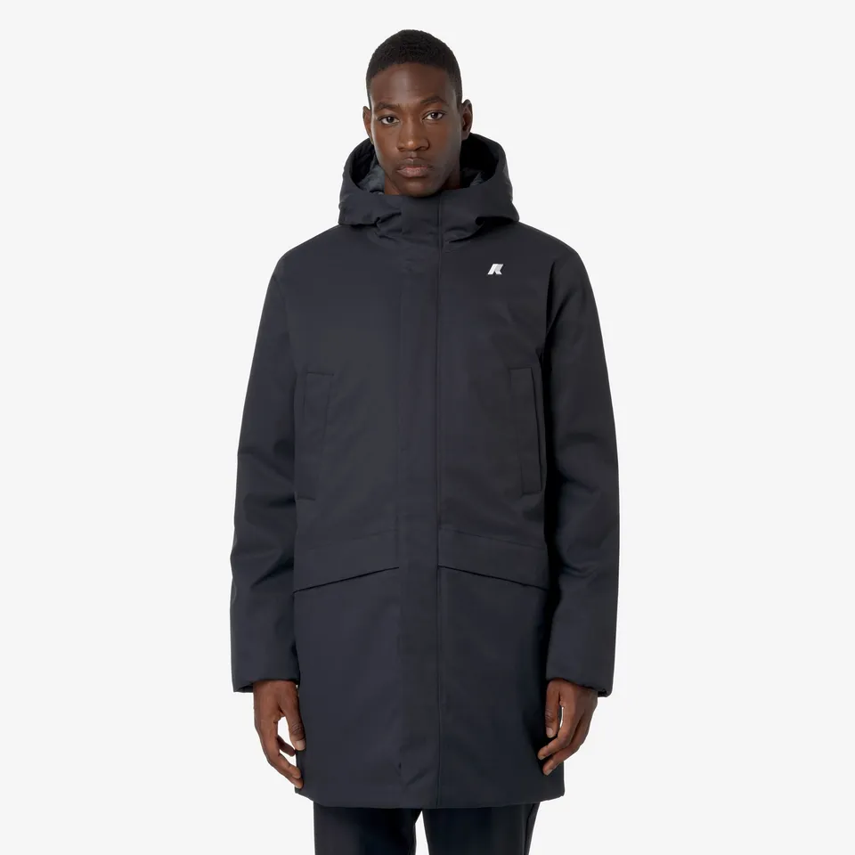 k-way-jarno-twill-marmotta-veste-3-4-homme-blue-d-blue-a image 1