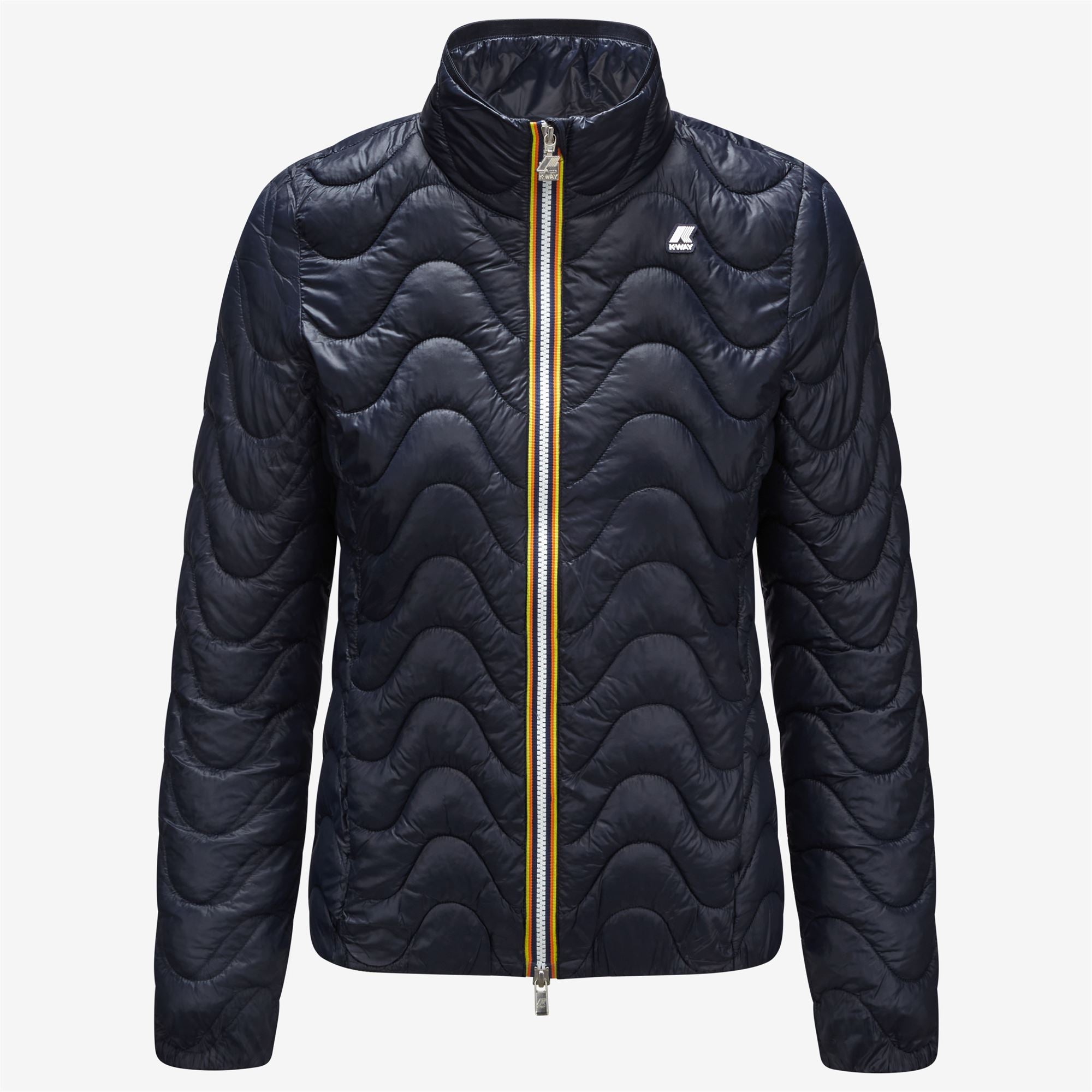 k-way-violette-quilted-warm-veste-courte-femme-blue-depth image 5