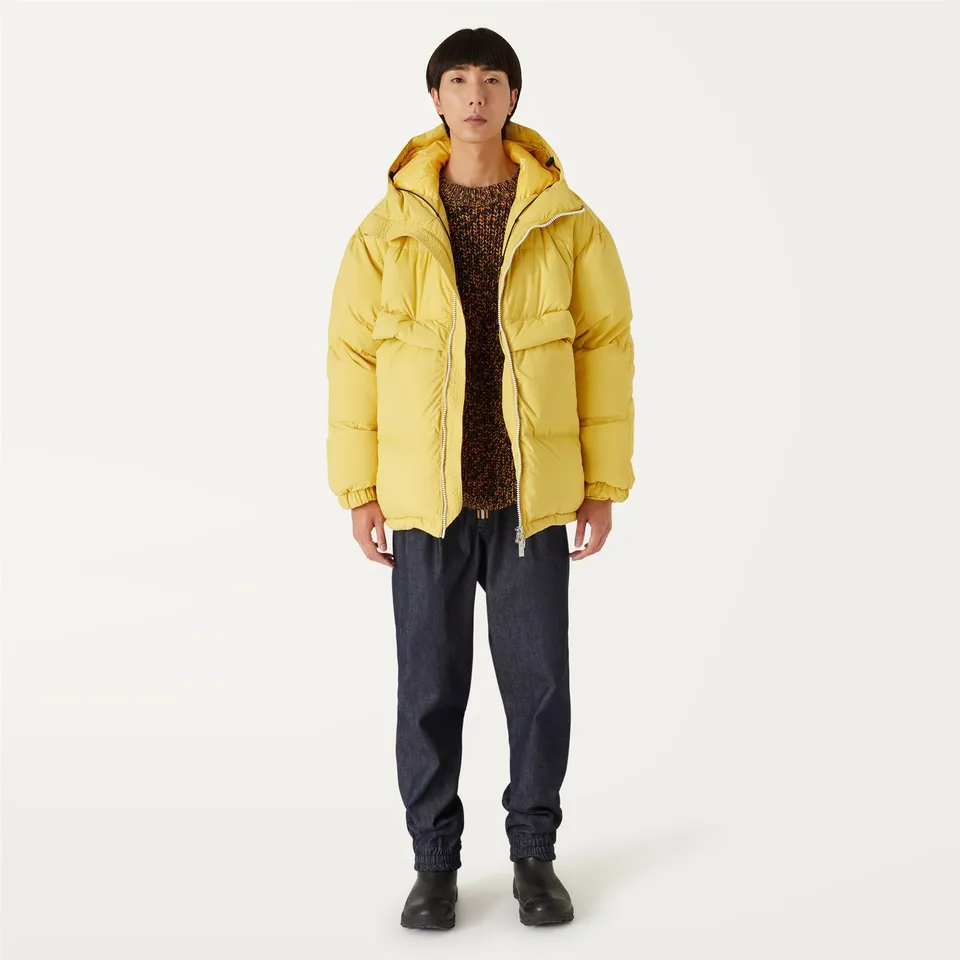 k-way-clauden-2-1-amiable-veste-mi-longue-homme-yellow-gold image 1