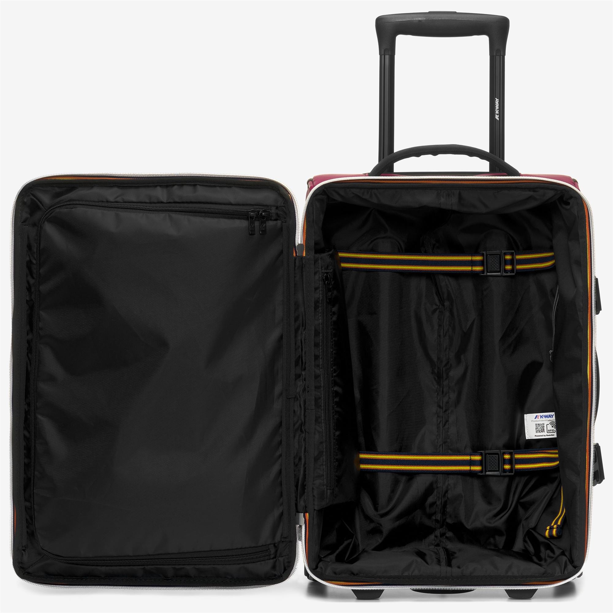 k-way-blossac-s-valise-cabine-chariot-unisexe-blue-depht-black-pure image 3