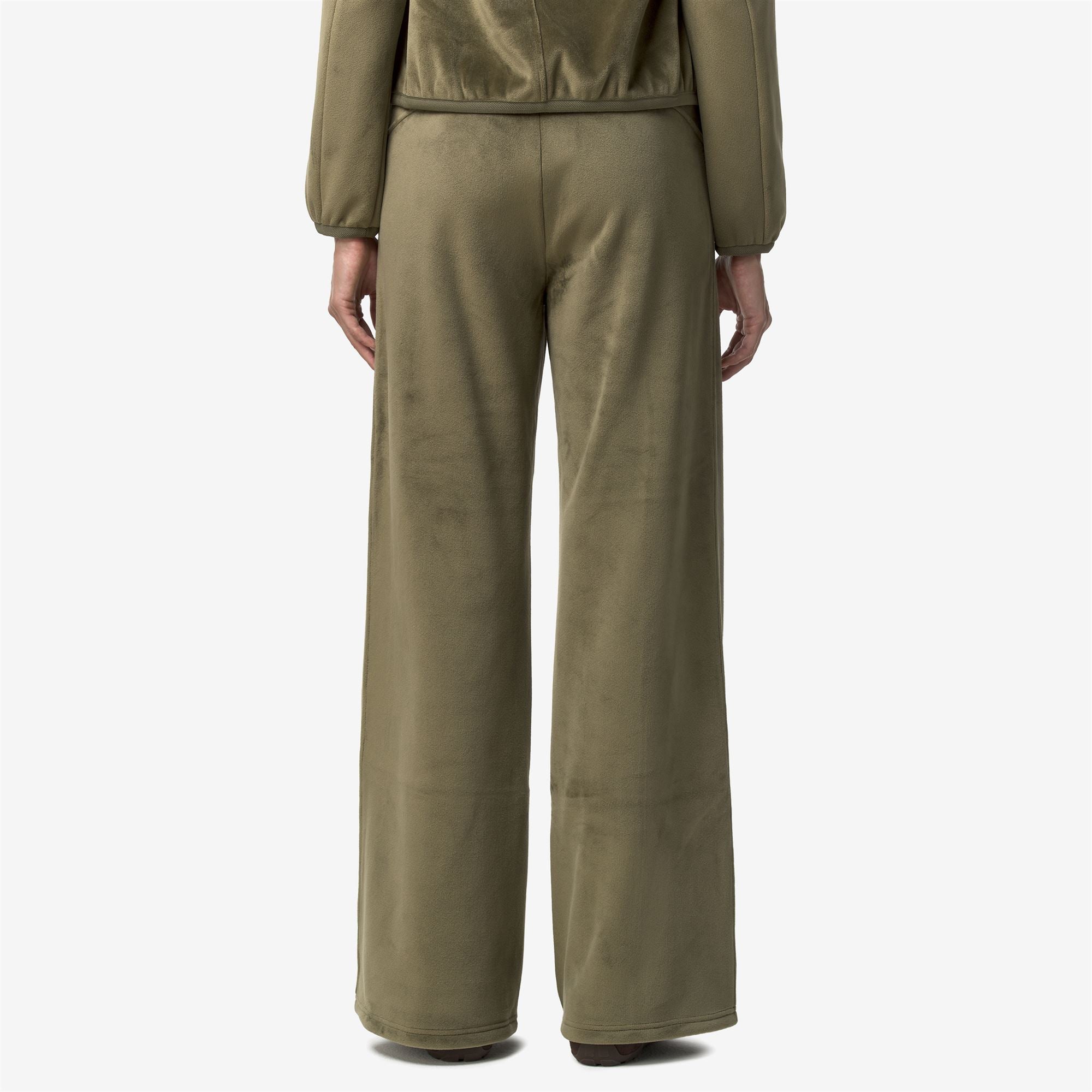 k-way-jenny-velour-polar-pantalon-sport-femme-green-army image 3