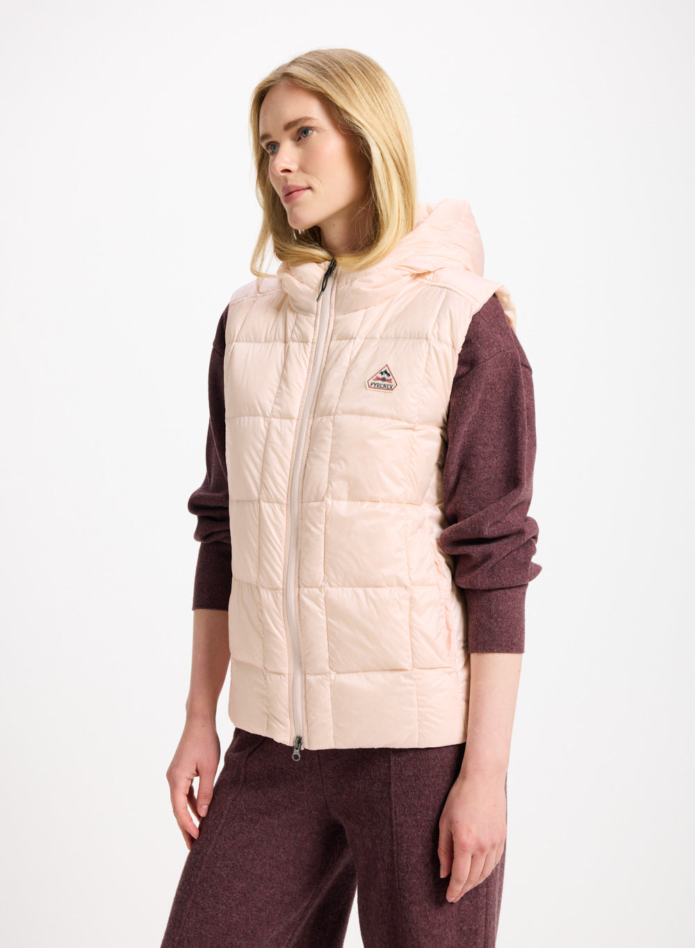 pyrenex-bassia-doudoune-sans-manches-femme-rose-poudr image 3