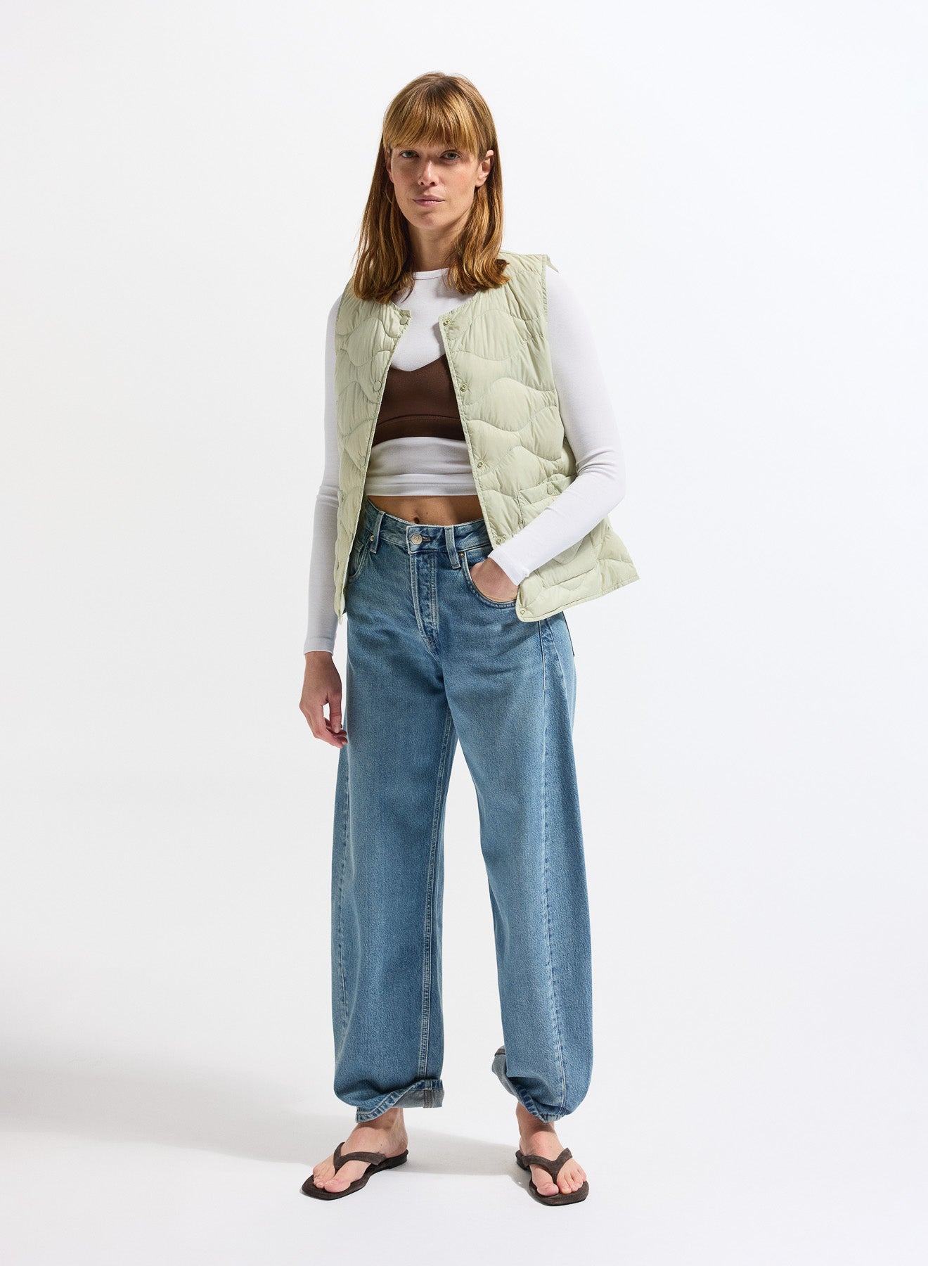 pyrenex-orite-vest-gilet-sans-manches-femme-verte-pastel-ultra-l-ger image 2