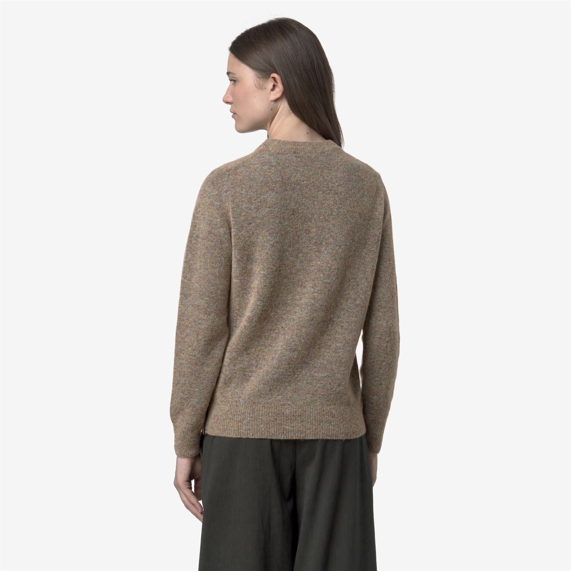 k-way-clarisse-wool-stretch-pull-over-femme-pink-dust-mix image 3