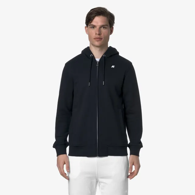 k-way-anthony-french-terry-veste-polaire-homme-blue-depth image 1