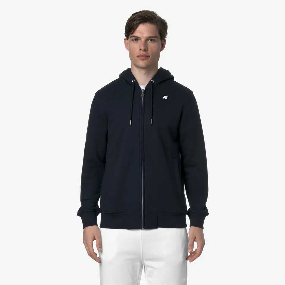k-way-anthony-french-terry-veste-polaire-homme-blue-depth image 1