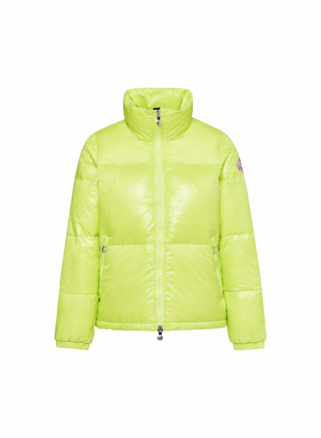pyrenex-goldin-doudoune-courte-brillante-femme-jaune-citron image 5