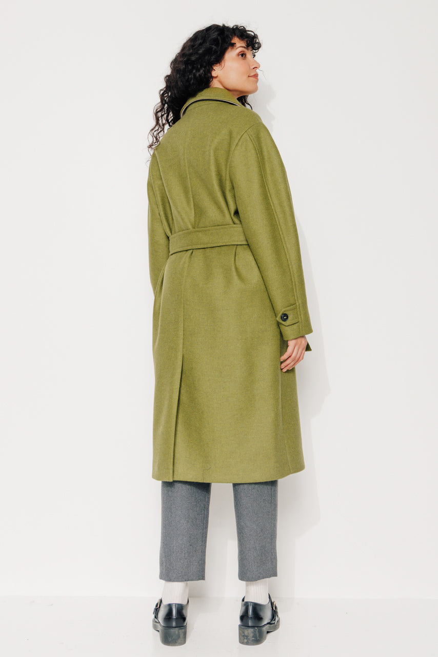 trench-coat-troene-manteau-long-oversize-gabardine-laine-recycl-e-vert image 6