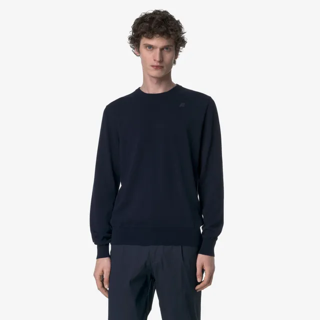 k-way-sebastien-cotton-ps-pull-over-homme-blue-depth image 1