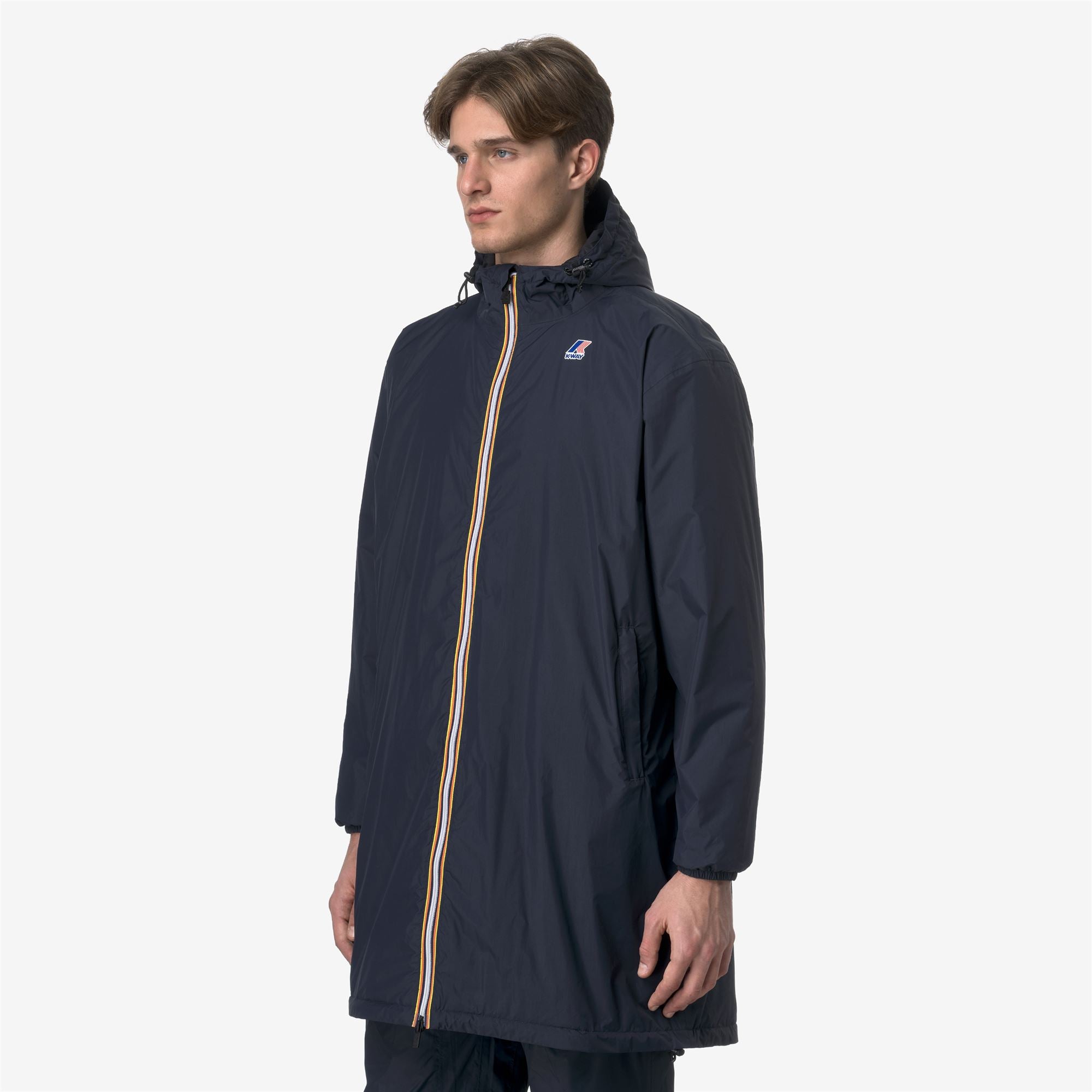 k-way-le-vrai-4-0-eiffel-east-warm-manteau-3-4-unisexe-blue-depth image 3