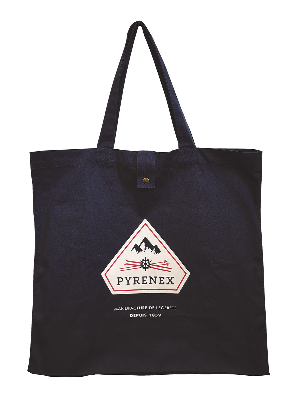pyrenex-maxi-tote-bag-bleu-marine-coton-320-g-m image 2