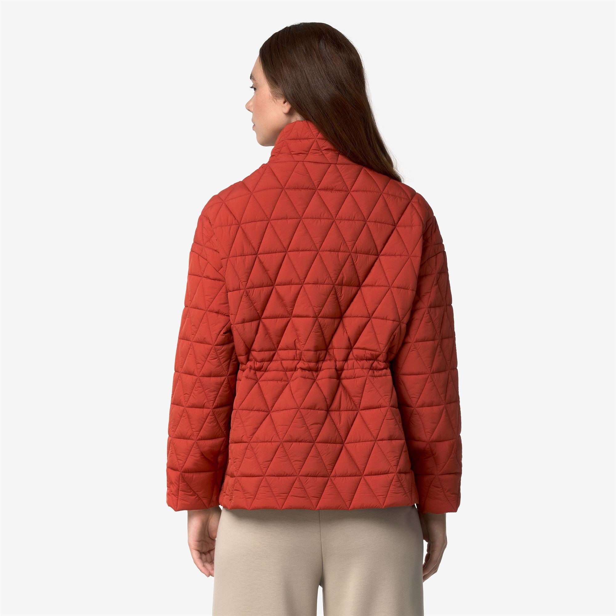 k-way-selene-diamond-quilted-warm-veste-mi-longue-femme-red-dk-chili image 3