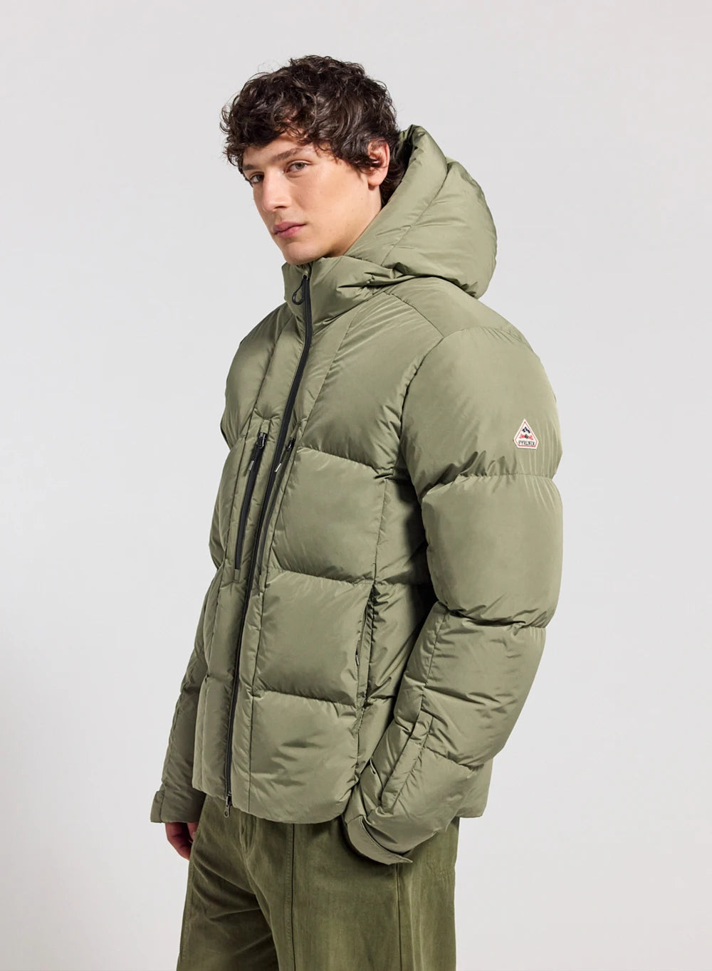 doudoune-capuche-homme-pyrenex-impulse-kaki-clair image 3