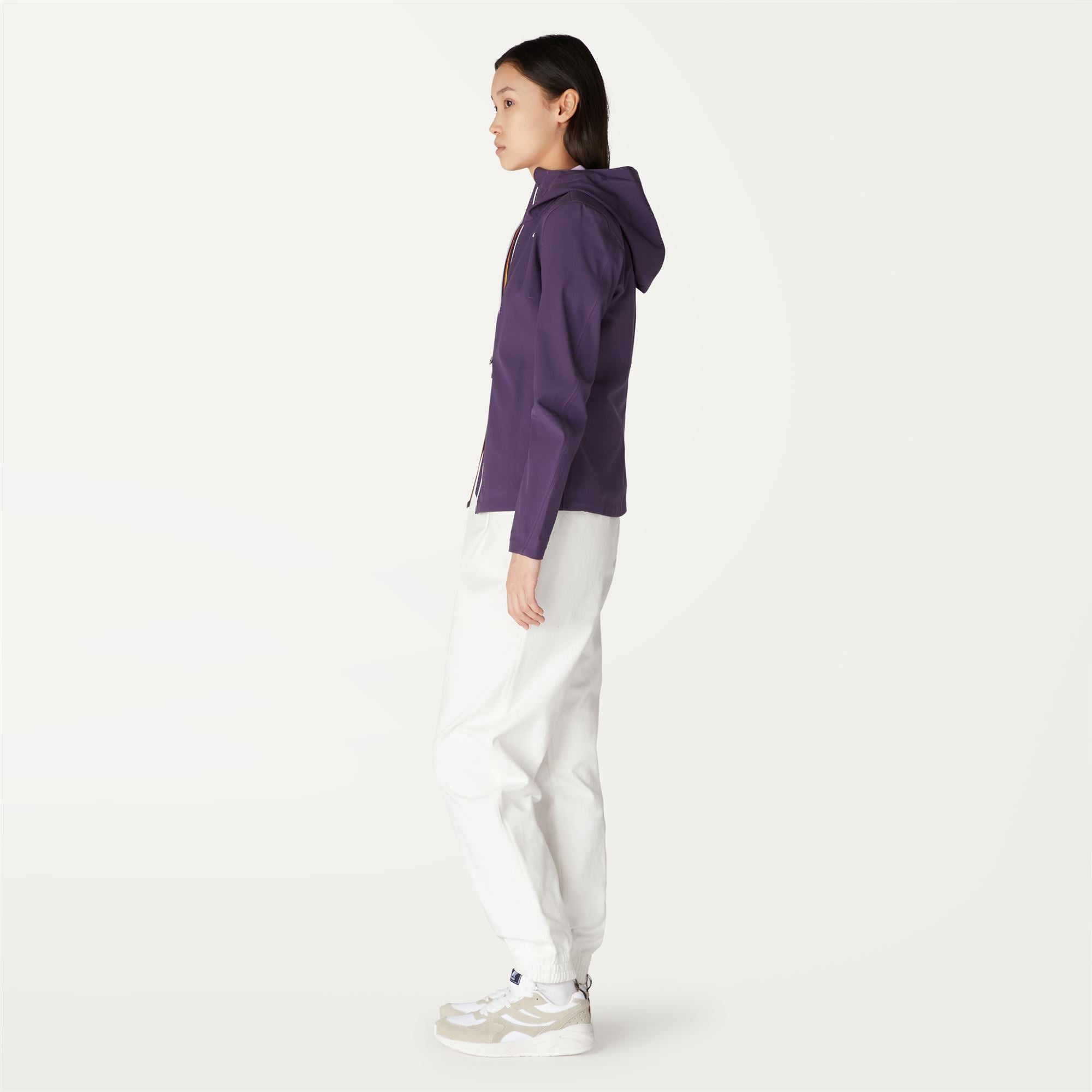 k-way-lil-bonded-jersey-veste-court-femme-violet image 2