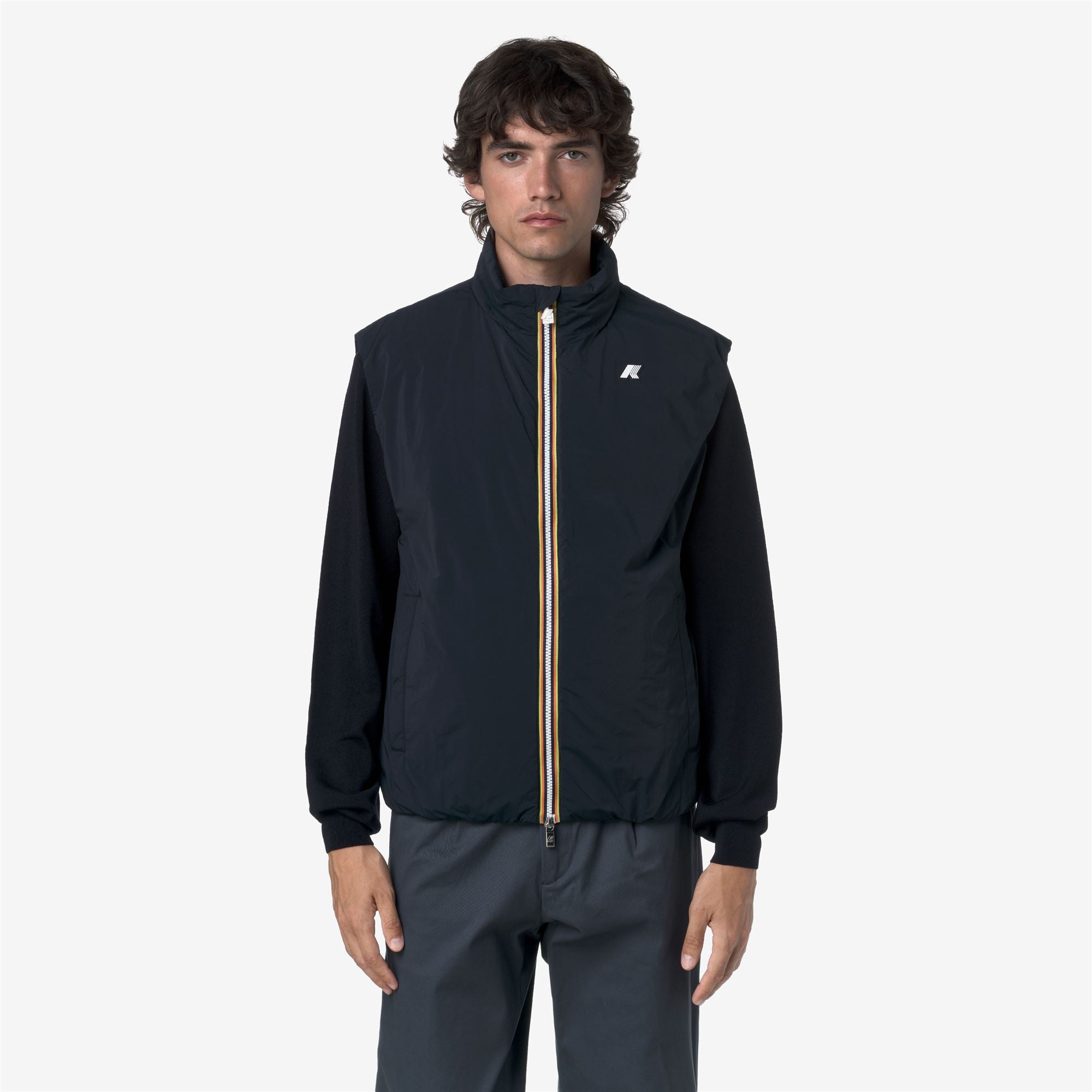 k-way-valen-plain-warm-gilet-homme-blue-depth image 1