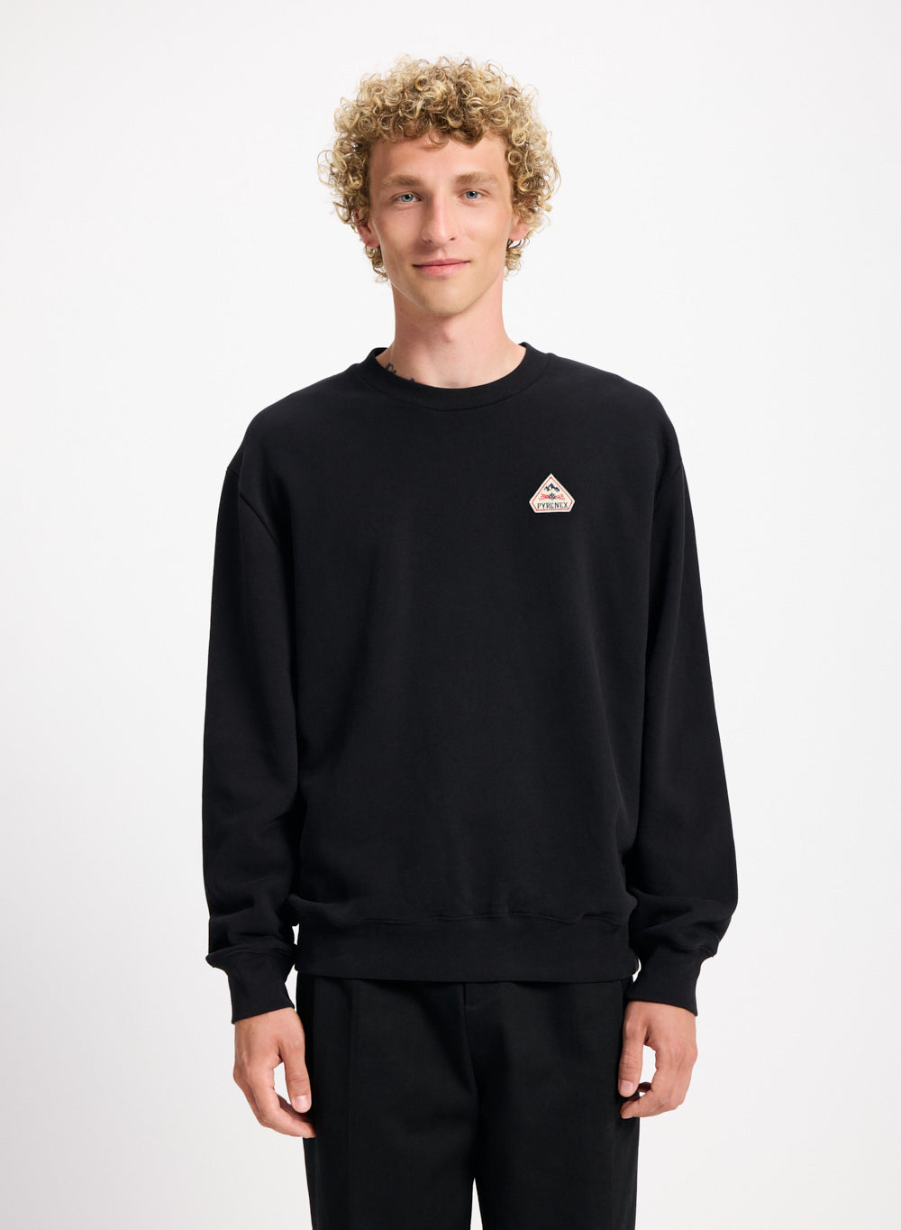 pyrenex-escou-sweatshirt-coton-bio-noir image 2