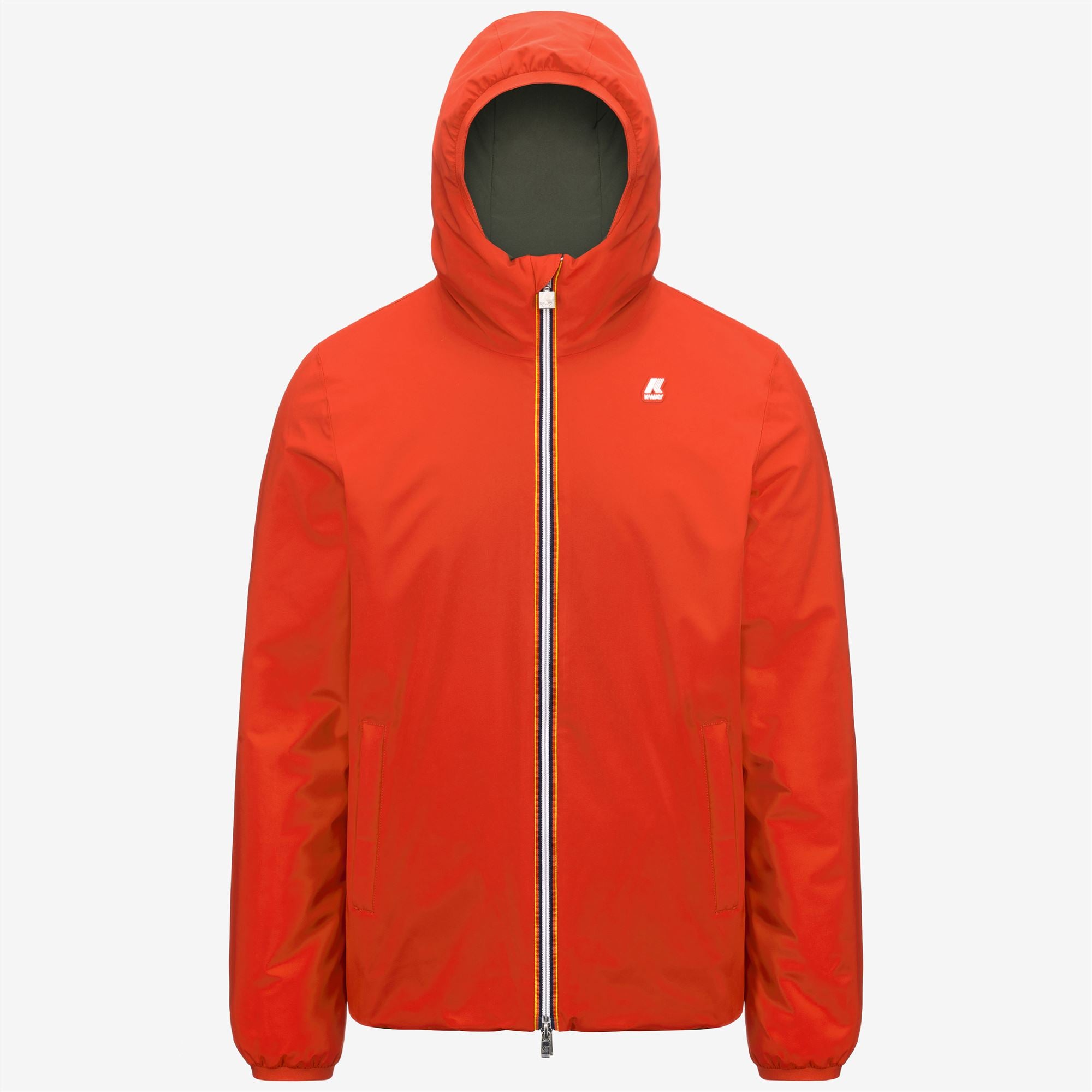 k-way-jack-st-warm-double-veste-courte-homme-orange-p-green-b image 5