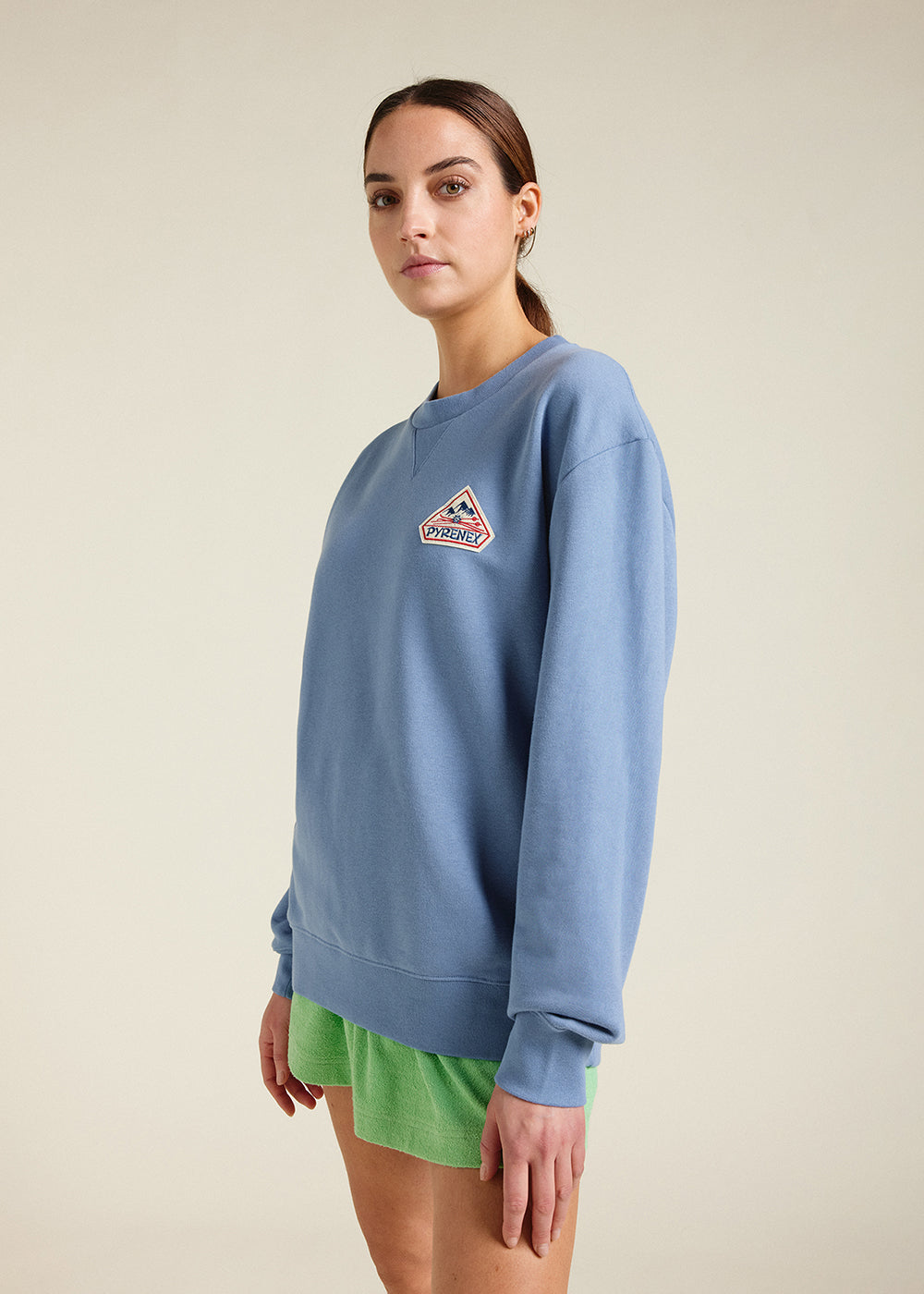 pyrenex-phase-sweat-unisexe-col-rond-coronet-blue-coton-bio image 4