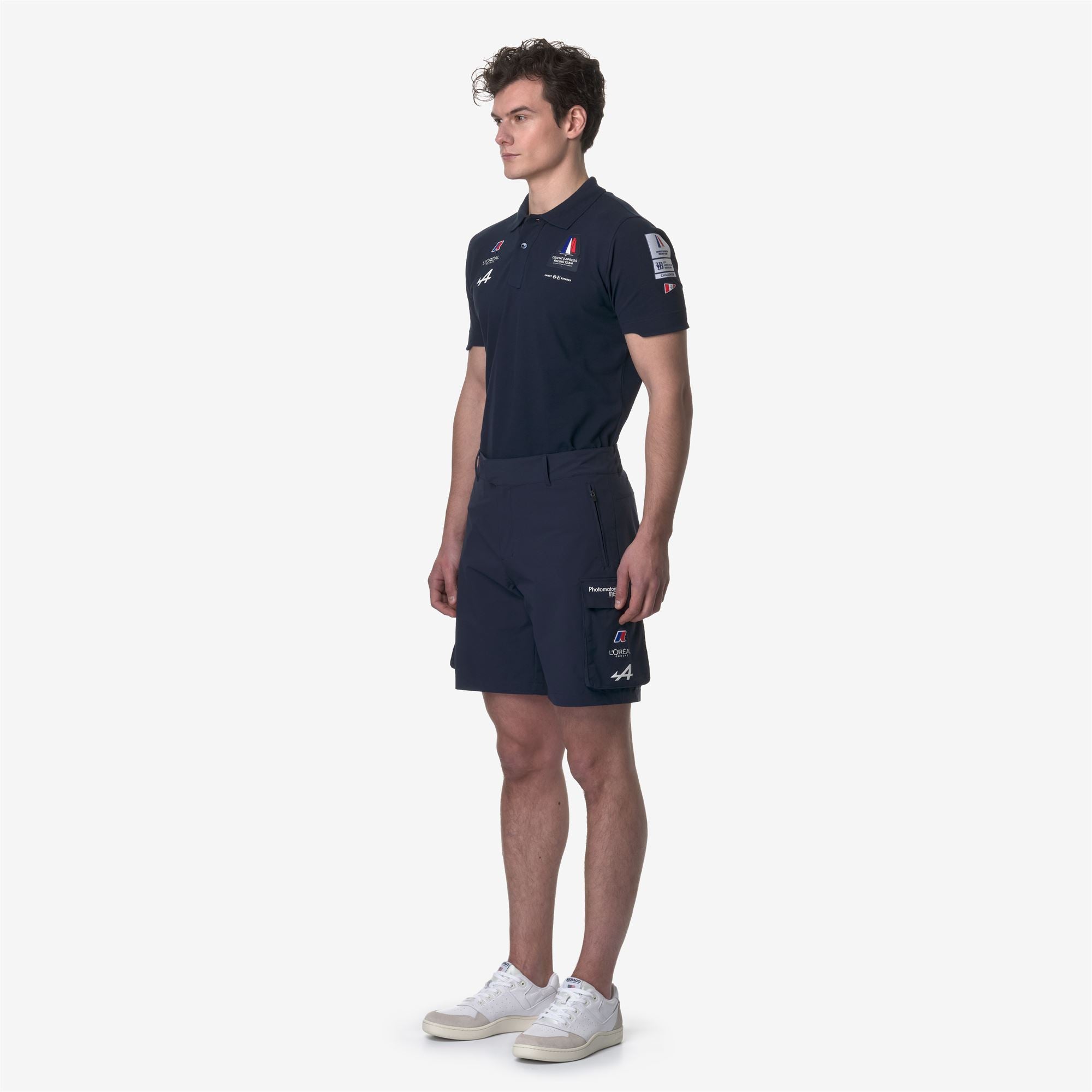 k-way-greges-orient-express-team-ac-short-cargo-unisexe-blue-dress image 2