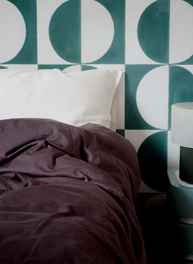 housse-de-couette-lily-unie-marron-pyrenex-coton-bio-et-tencel-lyocell image 1