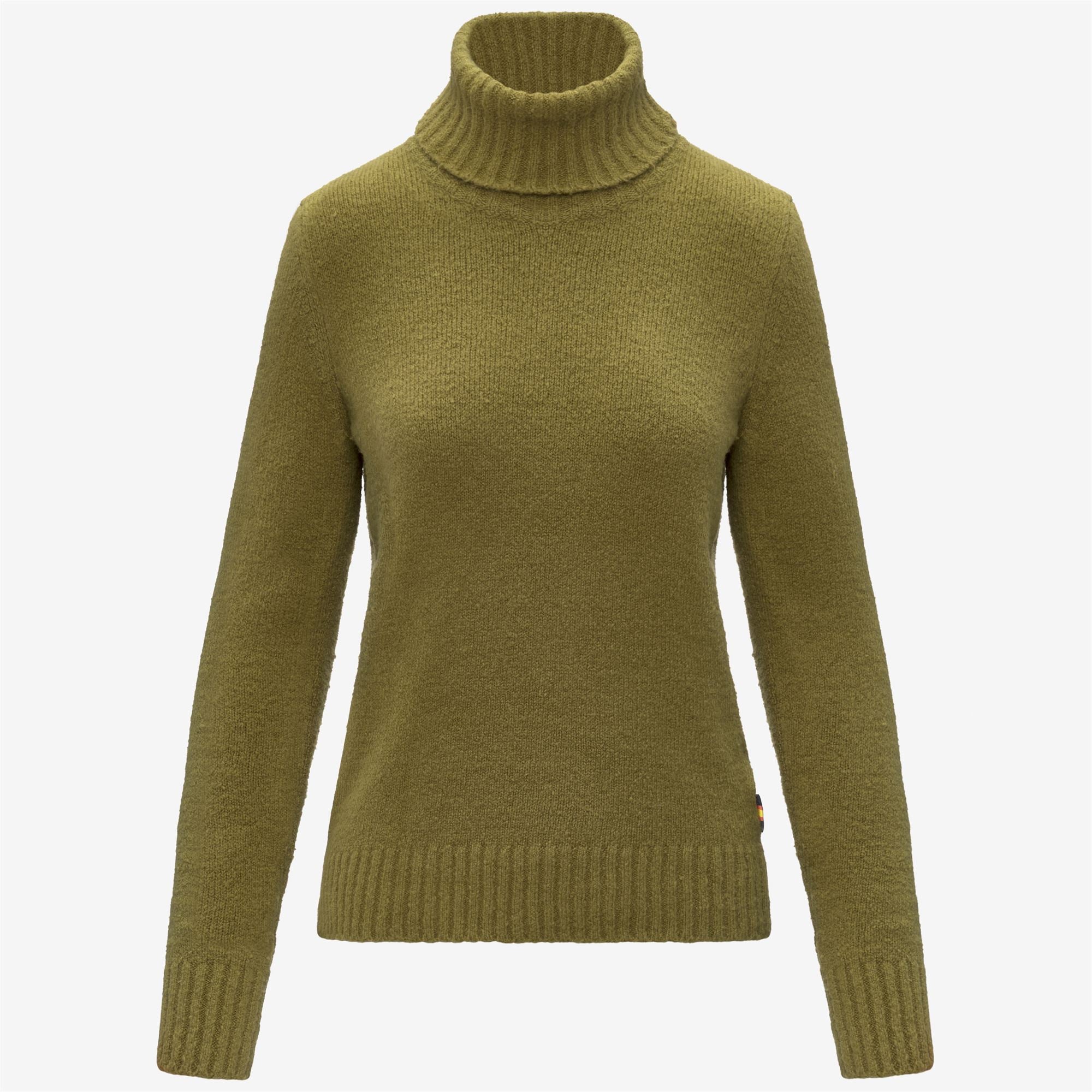 k-way-peggy-sponge-yarn-pull-col-roul-femme-green-peat image 4