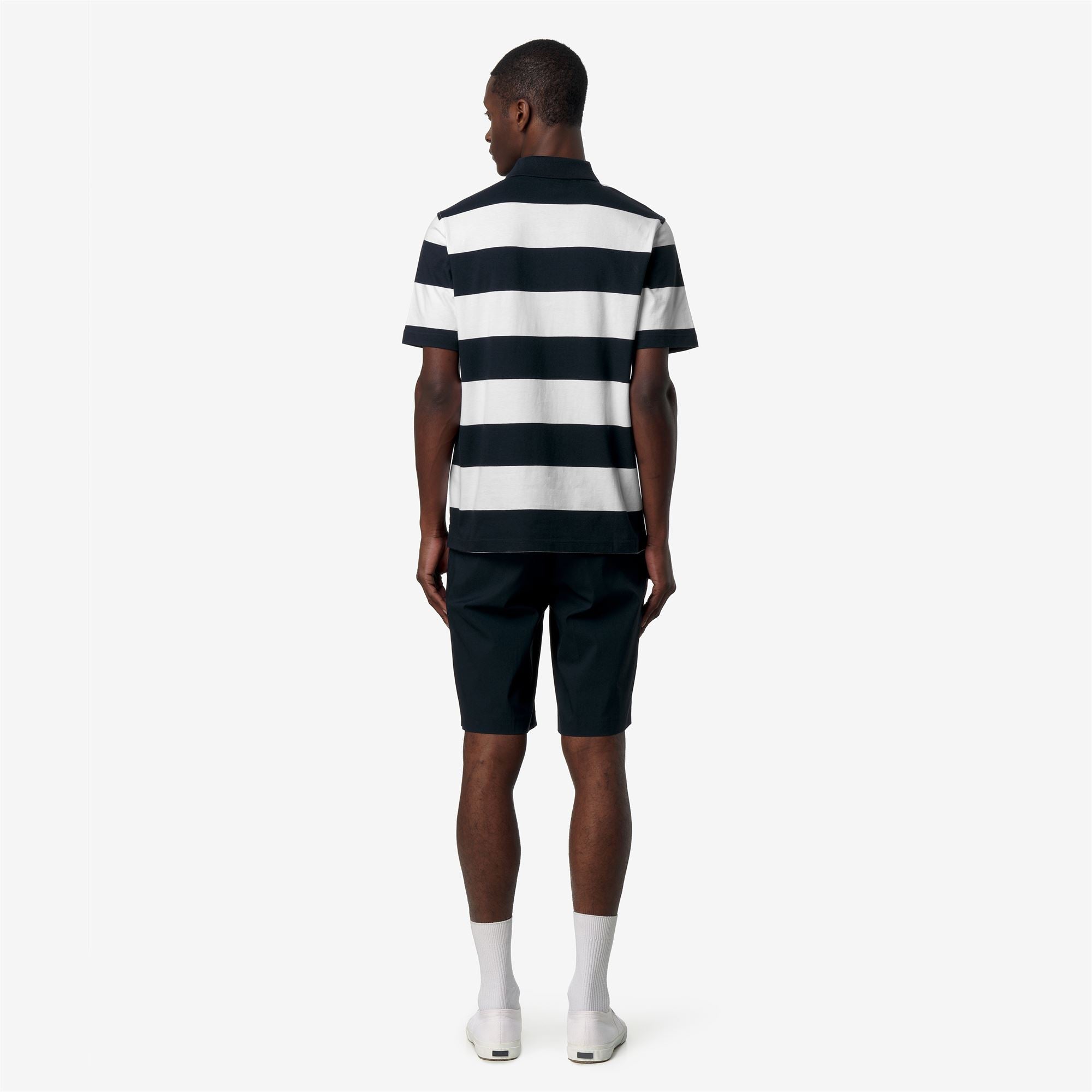 k-way-layo-mid-polo-homme-white-blue-depth image 3