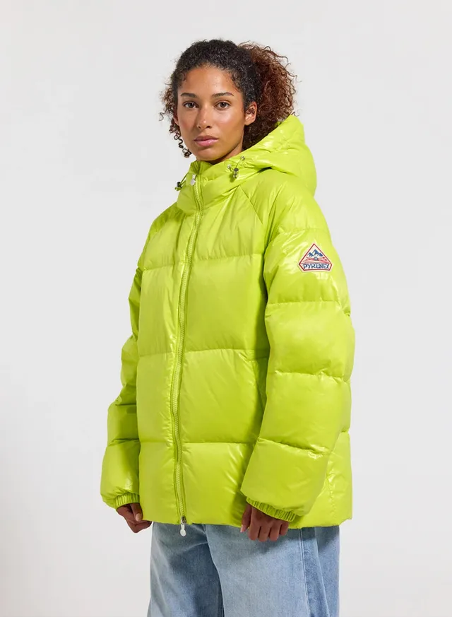 doudoune-unisexe-capuche-pyrenex-sten-jaune image 1