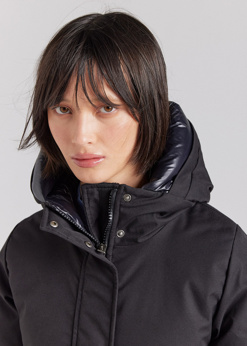 pyrenex-charlotte-parka-chaude-femme-noire-en-duvet-naturel image 3