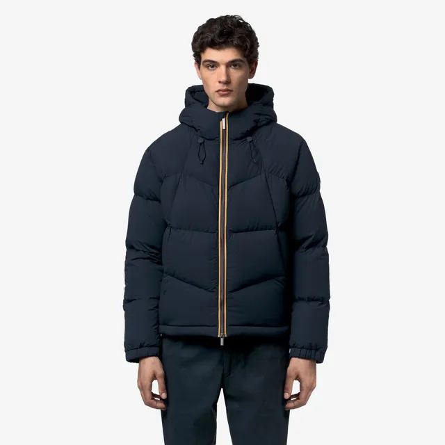 k-way-quill-fancy-nylon-doudoune-court-homme-blue-depth image 1