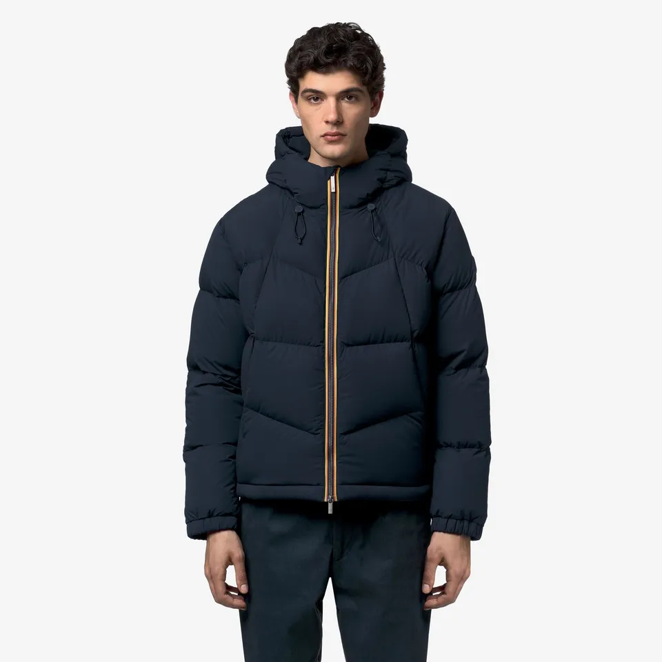 k-way-quill-fancy-nylon-doudoune-court-homme-blue-depth image 1