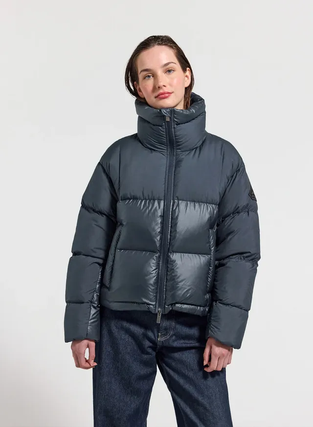 doudoune-courte-femme-pyrenex-cezy-bleu-fonc-oversize image 1